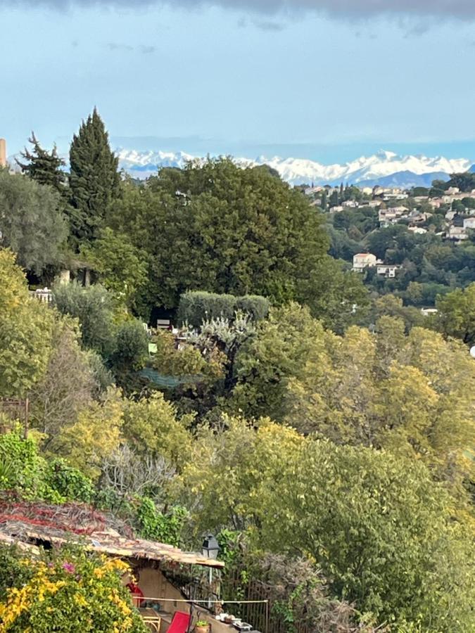 شقة Bed & Breakfast Les Hauts De Cagnes Vue Mer Et Montagne المظهر الخارجي الصورة